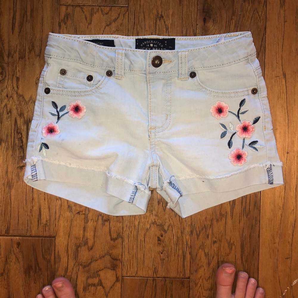 Girls floral shorts
